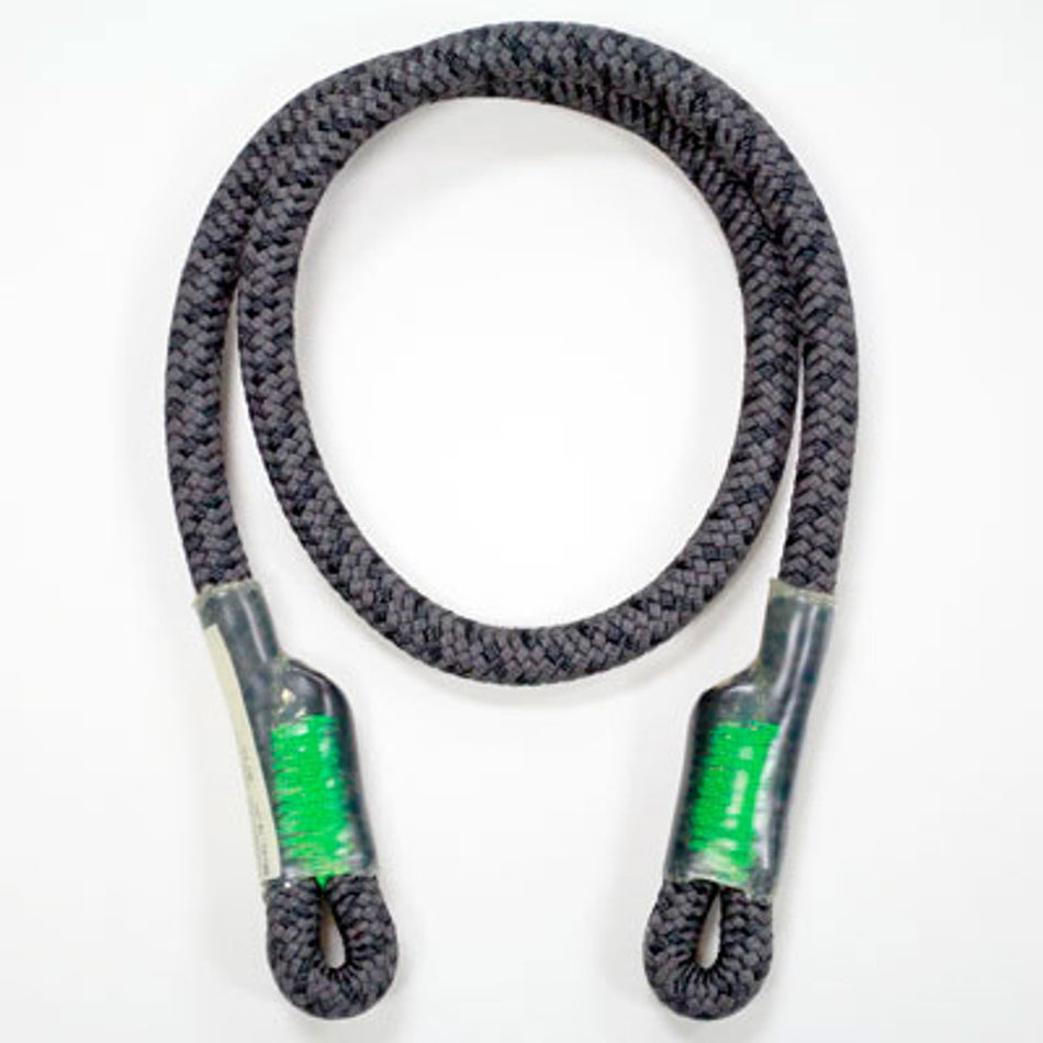 ROPE LOGIC'S 10MM 30IN GRIZZLY SPLICED BLACK BEELINE EYE TO EYE TAIL